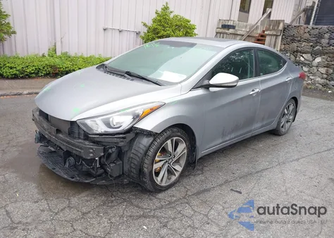 2015 Hyundai Elantra Limited from USA, damaged, VIN KMHDH4AE0FU283881